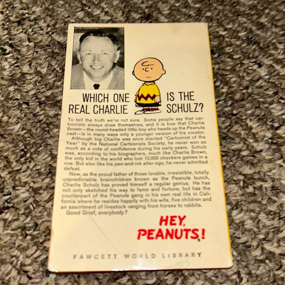 📚BOOK SALE 5 for $20📚 Hey Peanuts 1967 12th Printing Vintage Paperback Book - Picture 9 of 11
